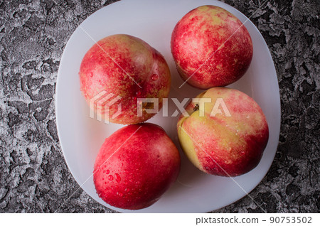 Photography Of Fresh Fruit Nectarine Background, Fruits And Vegetables,  Fresh, Fruit Background Image And Wallpaper for Free Download