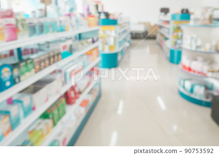 pharmacy drugstore shop interior blur background pharmacy drugstore shop interior blur background 90753592