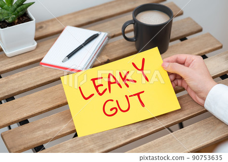 Inspiration showing sign Leaky Gut. Internet Concept A condition in which the lining of small intestine is damaged -47963 90753635