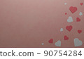 Heart red and white background 90754284