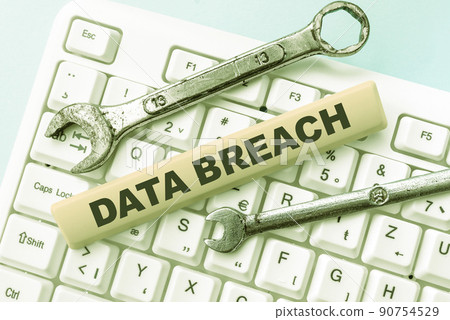 Conceptual caption Data Breach. Business approach security incident where sensitive protected information copied -48771 Conceptual caption Data Breach. Business approach security incident where sensitive protected information copied -48771 90754529