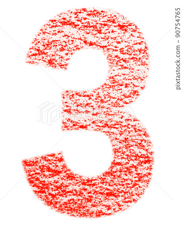 用蠟筆繪製的數字 Sun 3 紅色背景 白色 高分辨率通行證 其他顏色可選 用蠟筆繪製的數字 Sun 3 紅色背景 白色 高分辨率通行證 其他顏色可選 90754765