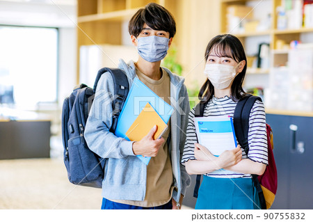 Two college students mask Two college students mask 90755832