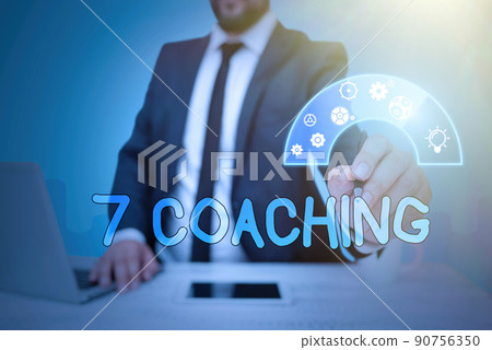 Text sign showing 7 Coaching. Concept meaning Refers to a number of figures regarding business to be succesful -47273 Text sign showing 7 Coaching. Concept meaning Refers to a number of figures regarding business to be succesful -47273 90756350