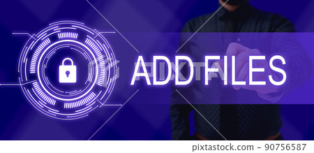 Handwriting text Add Files. Concept meaning To put more information to a certain person,thing,or document Businessman in suit holding notepad symbolizing successful teamwork. Handwriting text Add Files. Concept meaning To put more information to a certain person,thing,or document Businessman in suit holding notepad symbolizing successful teamwork. 90756587