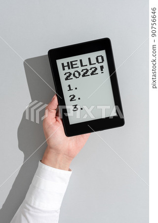 Text caption presenting Hello 2022. Business overview Hoping for a greatness to happen for the coming new year -47168 90756646