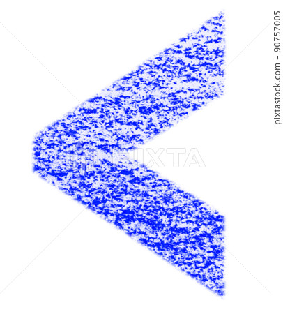 用蠟筆繪製的符號 小 <藍色背景 白色 高分辨率通行證 其他顏色可選 90757005