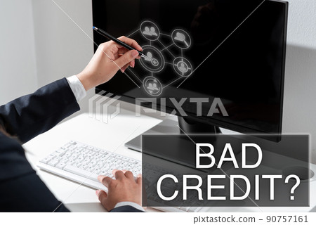 Inspiration showing sign Bad Credit Question. Business approach history when it indicates that borrower has high risk -47385 Inspiration showing sign Bad Credit Question. Business approach history when it indicates that borrower has high risk -47385 90757161