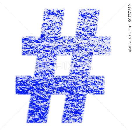 Symbol drawn with crayon Sharp # Blue background White With high resolution pass Other colors available Symbol drawn with crayon Sharp # Blue background White With high resolution pass Other colors available 90757259