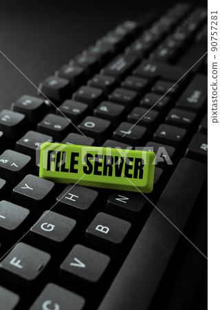 Conceptual display File Server. Conceptual photo device which controls access to separately stored data -49204 Conceptual display File Server. Conceptual photo device which controls access to separately stored data -49204 90757281