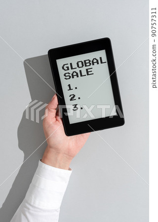 Conceptual caption Global Sale. Word Written on managers operations for companies do business internationally -47168 90757311
