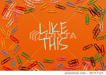 Text sign showing Like This. Internet Concept An action refering to something that needs to do the same as it is -47880 90757325