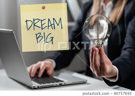 Inspiration showing sign Dream Big. Business overview To think of something high value that you want to achieve -47215 Inspiration showing sign Dream Big. Business overview To think of something high value that you want to achieve -47215 90757695