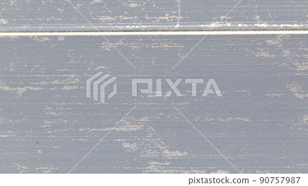 wooden frame with patina, baguette as background 90757987