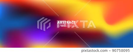 Abstract colorful liquid wide vector background. Abstract colorful liquid wide vector background. 90758095