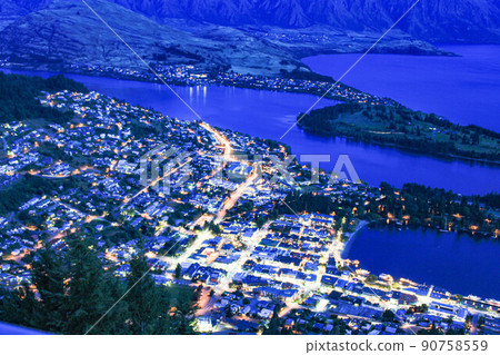 [皇后鎮] 鮑勃峰的夜景 90758559