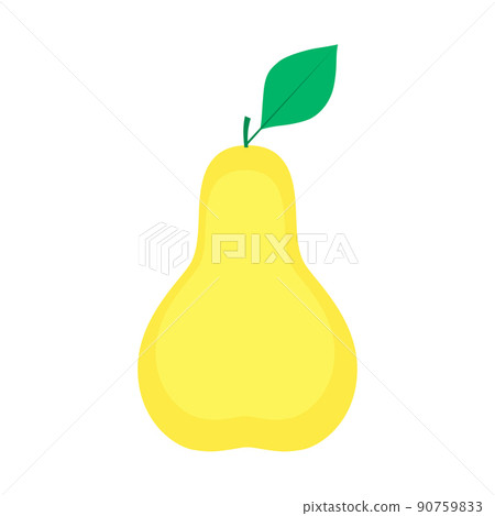 Fresh  pear  isolated on white background. 90759833