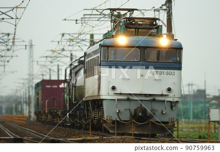 北陸本線三河加賀笠間JR貨運EF81-503(富山) 北陸本線三河加賀笠間JR貨運EF81-503(富山) 90759963