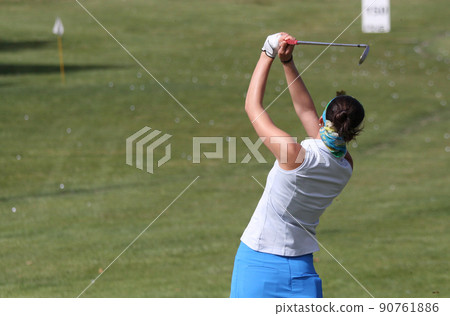 lady golf swing lady golf swing 90761886