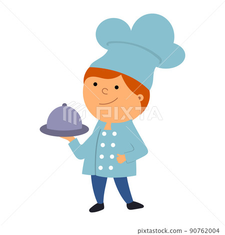 illustration of a cook , vector isolated on a white background illustration of a cook , vector isolated on a white background 90762004