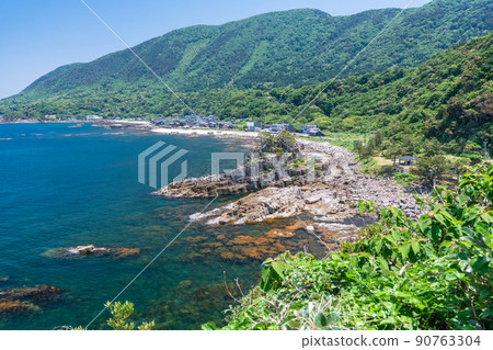 《Fukui Prefecture》 Scenic spots on the Echizen coast of Houshima 90763304