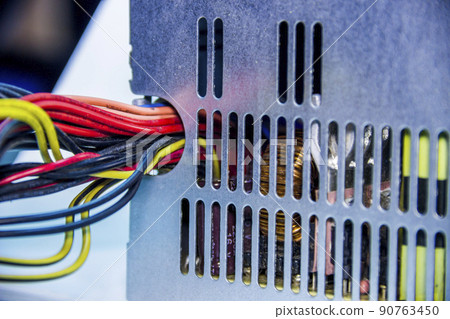 the power supply for the computer on white background the power supply for the computer on white background 90763450
