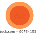 Sun icon on white background. Happy Sun Emoji. Summer Vacations. Illustration Face Vector  90764153