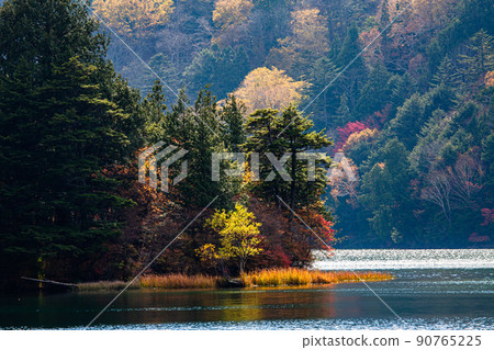 [栃木縣奧日光] 10 月在湯野湖閃耀的紅葉季節 90765225