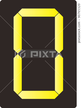 Digital number 0 - Stock Illustration [90765320] - PIXTA