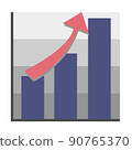 Illustrations of graphs and arrows with improved grades 90765370