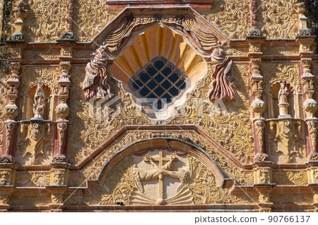 An ancient church in Jalpan de Serra, Queretaro. Mexico. Colonial Franciscan Mission of Jalpan An ancient church in Jalpan de Serra, Queretaro. Mexico. Colonial Franciscan Mission of Jalpan 90766137