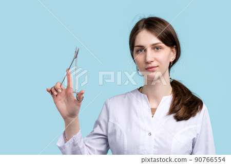 Surgeon with Surgical Instruments 90766554