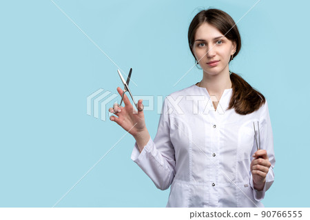 Surgeon with Surgical Instruments 90766555