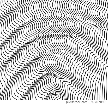 Abstract background with wavy lines. Black and white vector pattern. Abstract background with wavy lines. Black and white vector pattern. 90767090
