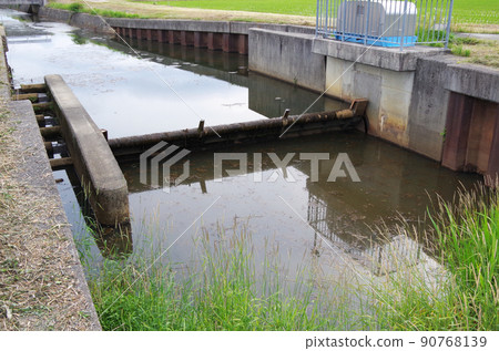 灌渠內傾覆堰正常狀態 90768139