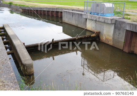 灌渠內傾覆堰正常狀態 90768140