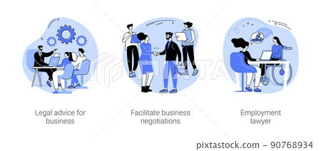 Commercial law isolated cartoon vector illustrations se Commercial law isolated cartoon vector illustrations se 90768934