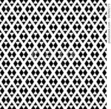 Abstract seamless geometric diamonds and triangles pattern. Abstract seamless geometric diamonds and triangles pattern. 90769273