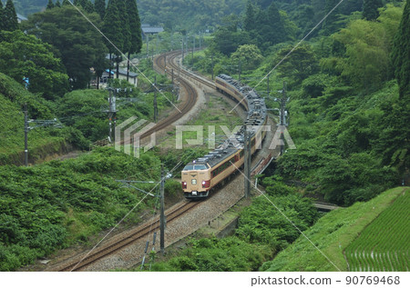 北陸本線 Isurugi-Kurikara JR West 485 系列 A02 組織 (京都) 組 北陸本線 Isurugi-Kurikara JR West 485 系列 A02 組織 (京都) 組 90769468