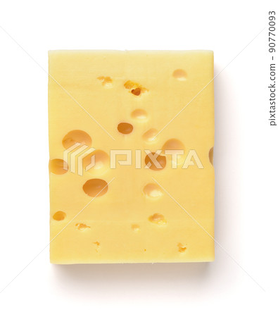 Top view of Maasdam cheese Top view of Maasdam cheese 90770093