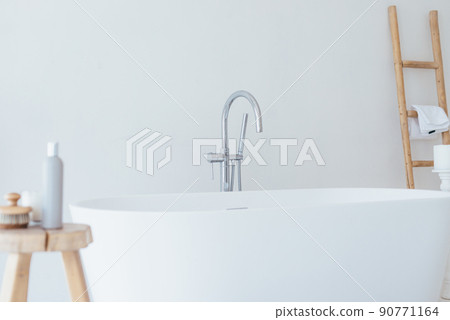 Bathroom interior in light colors Bathroom interior in light colors 90771164