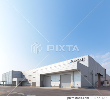 Exterior of the factory (precision parts processing factory) 90771666
