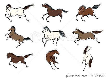 Horse horse material 90774566