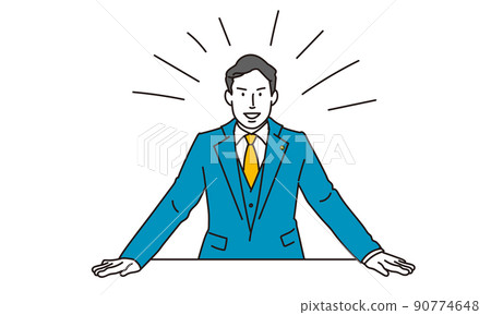 Male lawyer making a statement 90774648