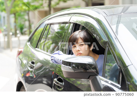 Driving female car car Driving female car car 90775060