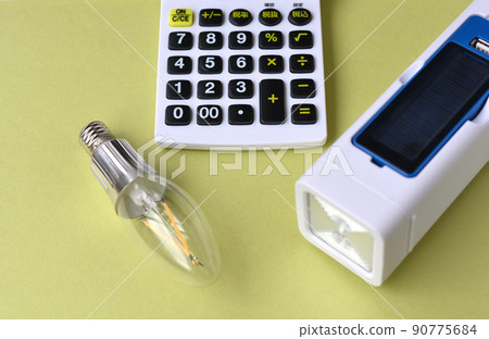 Light bulbs, solar batteries and calculators 90775684