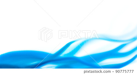 白色背景上的藍色波紋背景 90775777