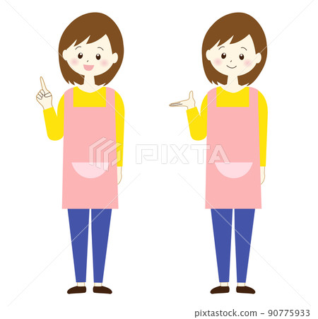 Illustration material of nursery teacher (whole body) 90775933