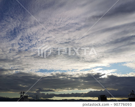 Clouds of light at dusk Clouds of light at dusk 90776093