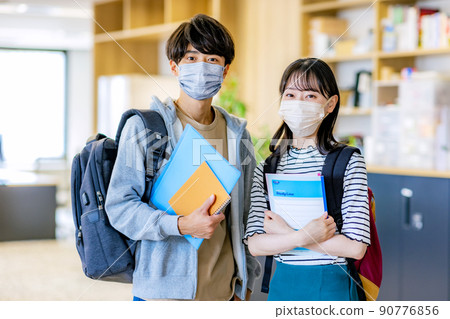 Two college students mask Two college students mask 90776856